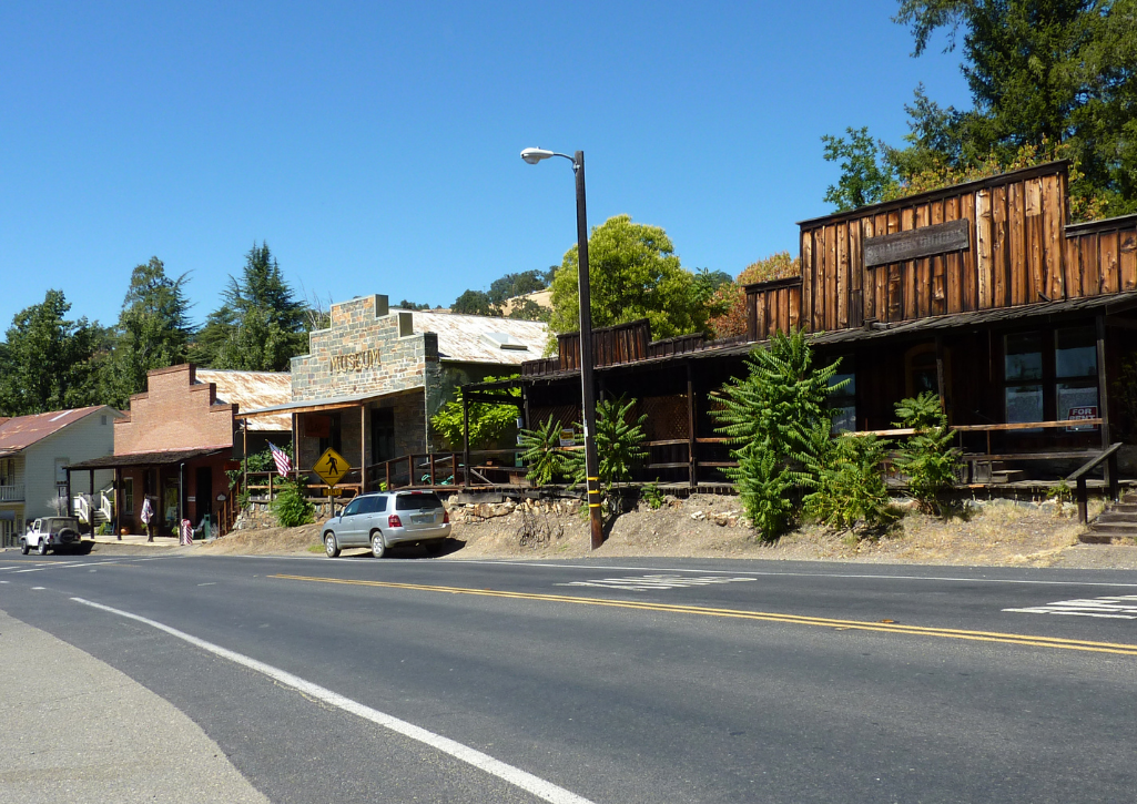 Main street of Amador County California