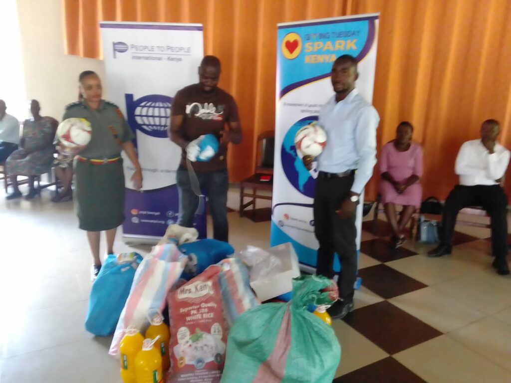 A pile of goods being delivered at a youth prison