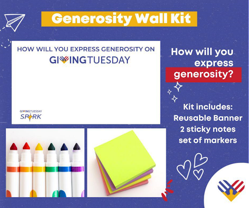 Generosity Wall social media graphic 